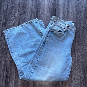 Light Blue Flare & Wide Leg Jeans